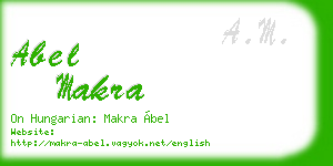 abel makra business card